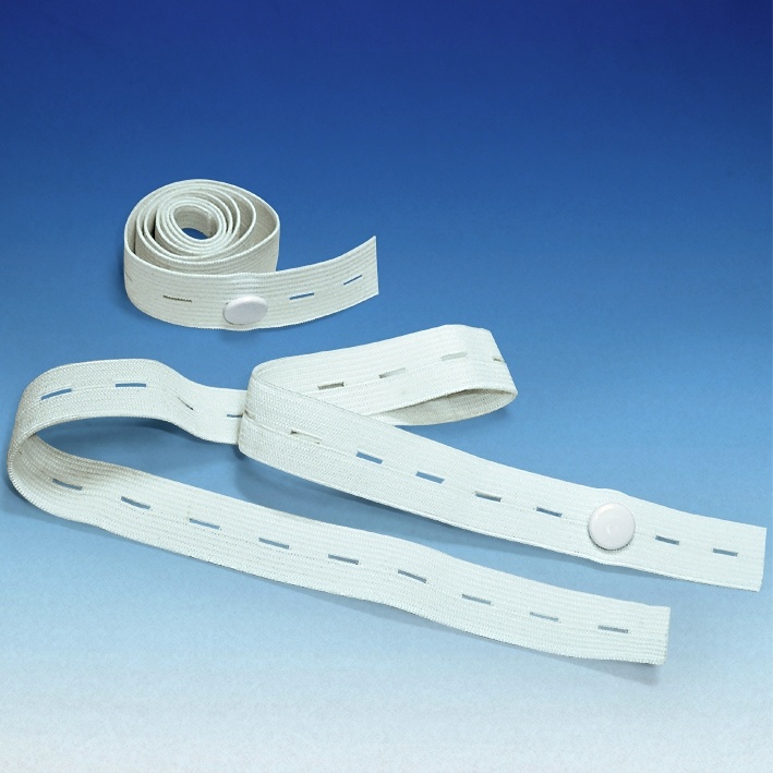 Fixierbänder weiß, Universalgröße Mit Einknopfverschluss, für Beinbeutel