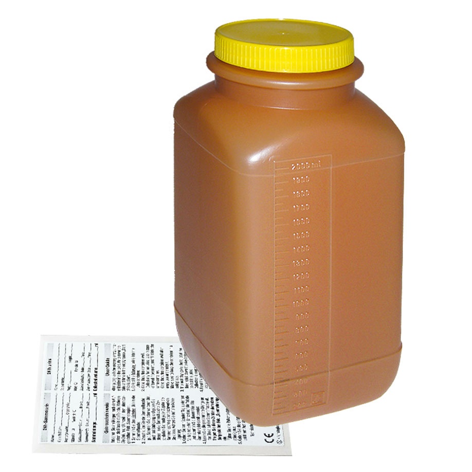 Urinsammelgefäß 2,0 Ltr. Mit Schraubdeckel