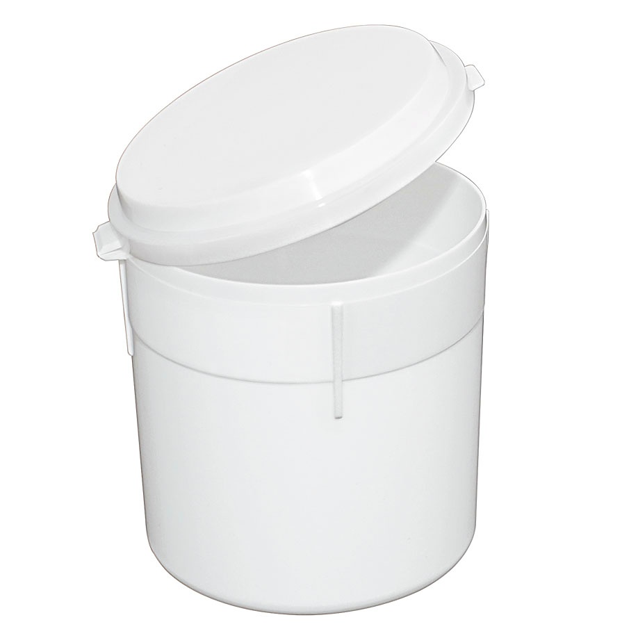 Einmal-Sputumbecher 250 ml, weiß Mit Klappdeckel (300 Stck.)