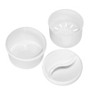 Zahnprothesenbehälter ratiomed Mit Einsatz, weiß