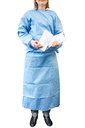 Einmal-OP-Kittel blau Gr. L Steril, inkl. 2 Handtücher