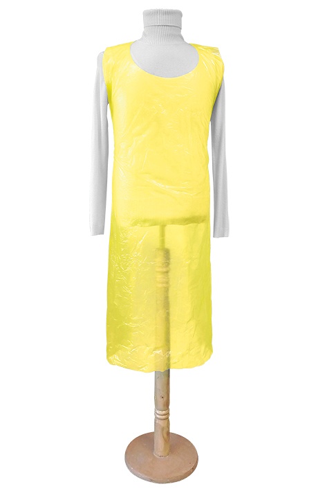 [MEG 128056] Einmal-Schürzen gelb 80 x 125 cm x 0,020 mm (100 Stck.)