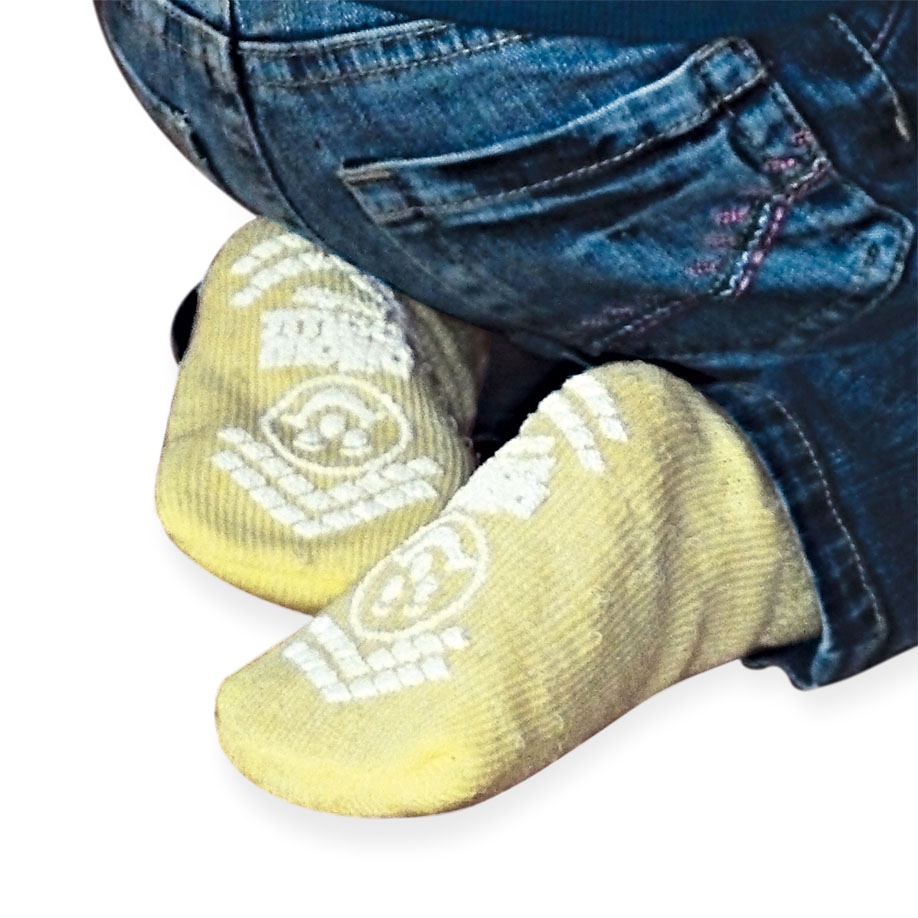 [MEG 128080] Patientensocken Pillow-Paws Gr. 18 - 25 Gelb (48 Paar)