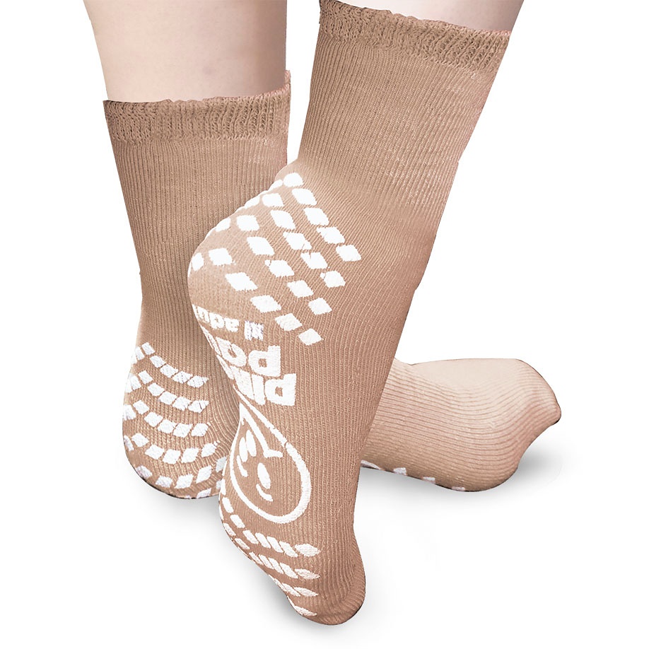 [MEG 128083] Patientensocken Pillow-Paws Gr. 38 - 42 Hellbraun (48 Paar)