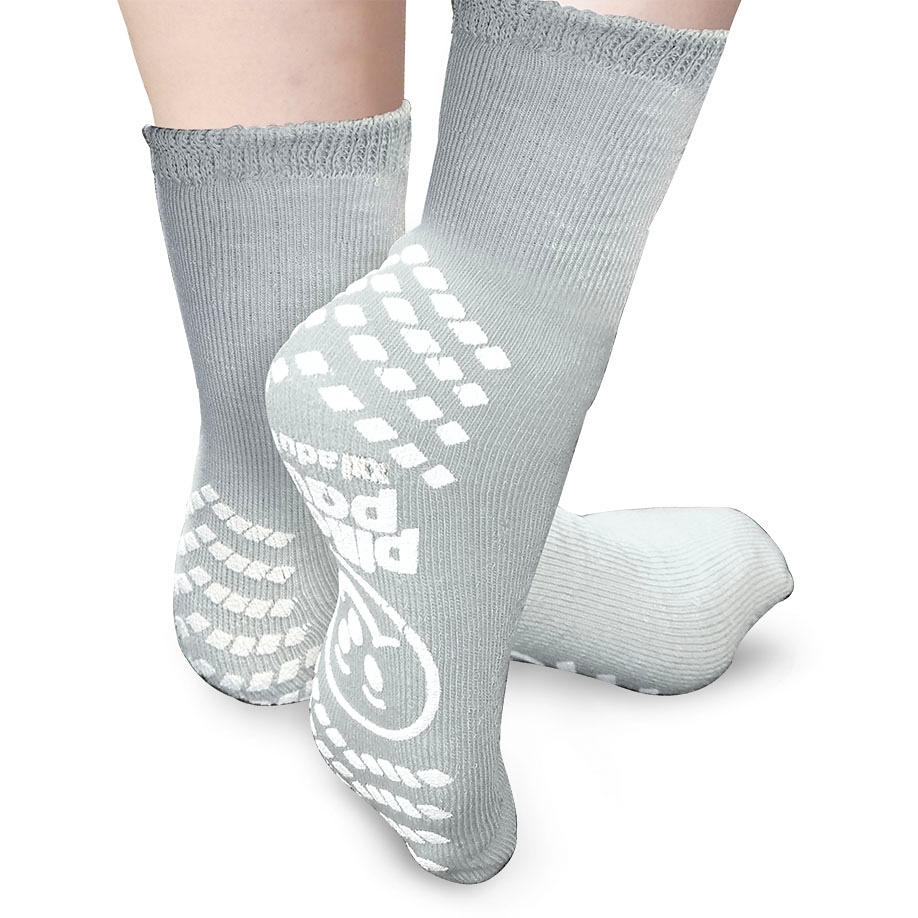 [MEG 128084] Patientensocken Pillow-Paws Gr. 43 - 48 Grau (48 Paar)