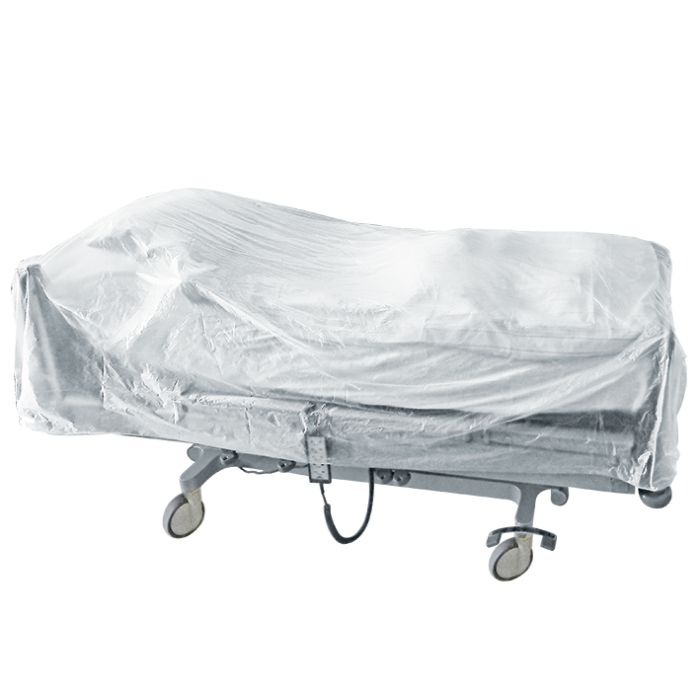 Bettenabdeckhauben aus HDPE 950 x 3200 x 0,01 mm (200 Stck.)