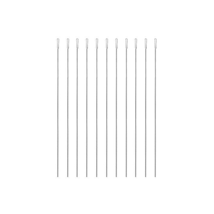 Wattestäbchen Aluminium, steril, 15 cm Ø 1 mm, Wattekopf Ø 2 mm (100 Stck.)