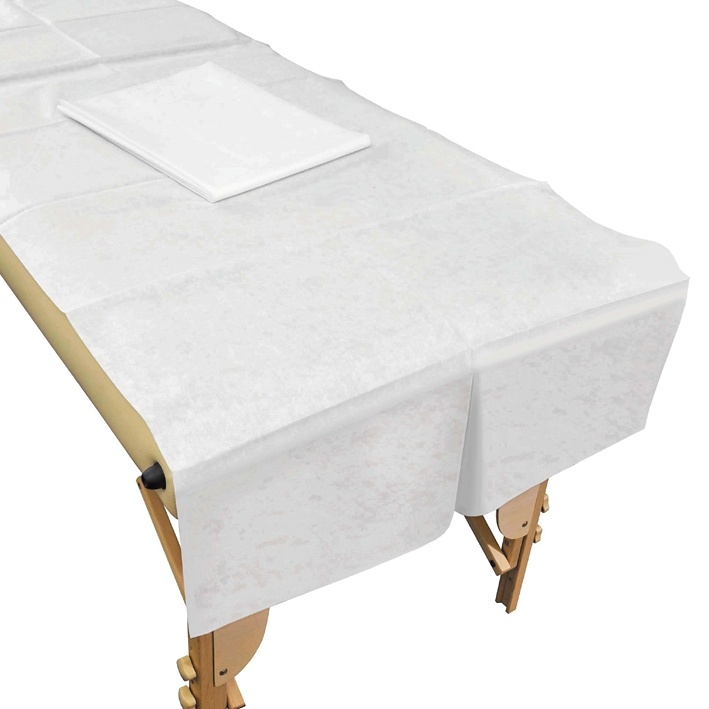 [MEG 170800] Schutzlaken/Liegenauflagen aus Vlies Weiß 85 x 200 cm (20 Stck.)