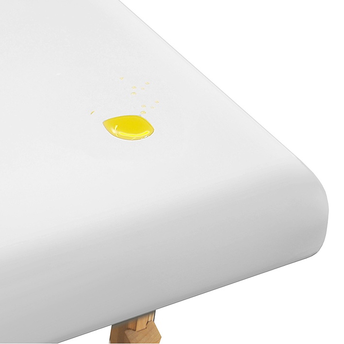 Liegenbezug mit PU-Beschichtung, weiß 65 - 80 x 200 cm