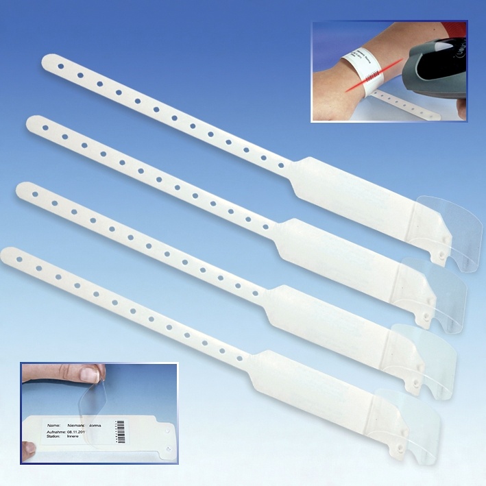 [MEG 180125] Namensbänder Erwachsene Sentry LabelBand Weiß (500 Stck.)