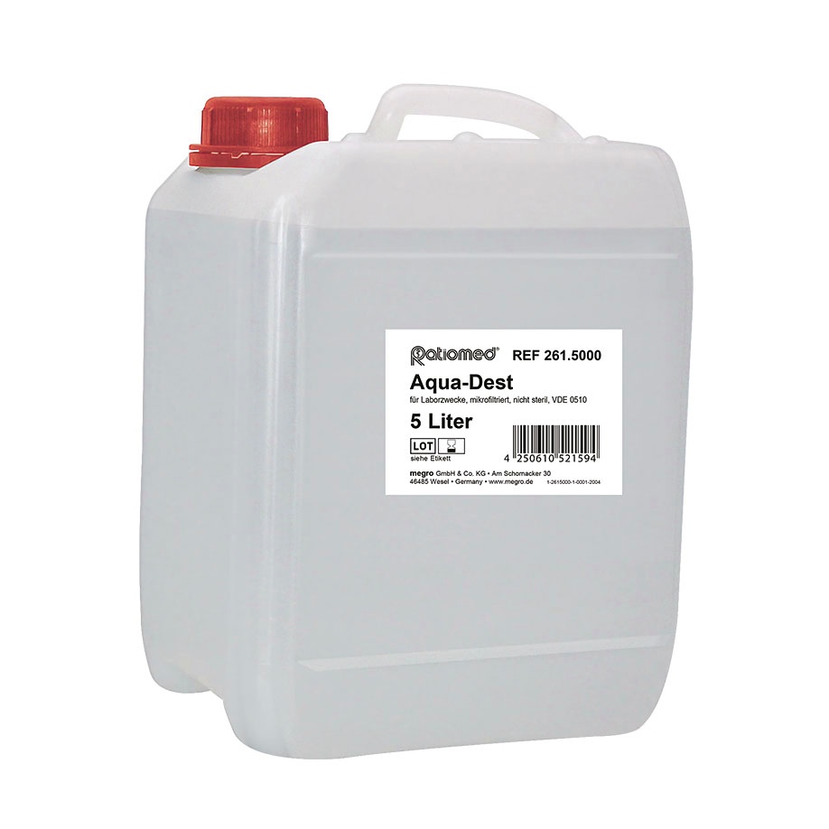 [MEG 261.5000] Aqua-Dest 5 Ltr. Ratiomed Laborwasser