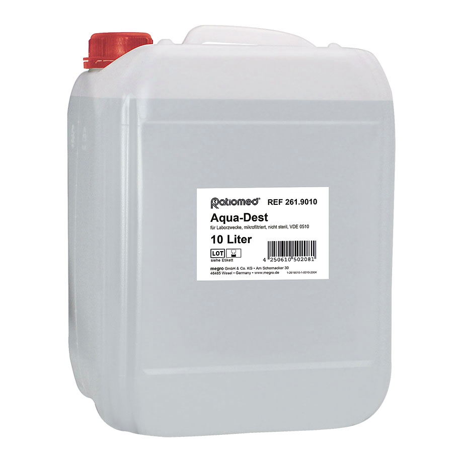 [MEG 261.9010] Aqua-Dest 10 Ltr. Ratiomed Laborwasser