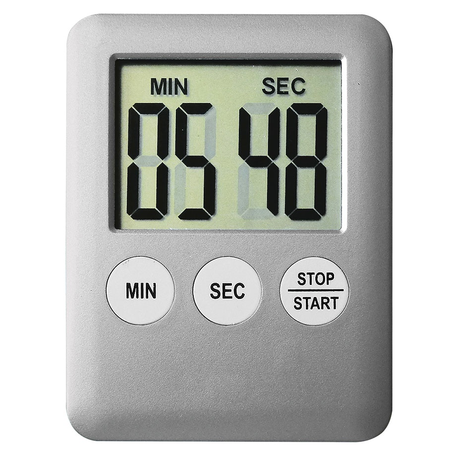 [MEG 690201] Digital Timer mit kleinem Display Silber