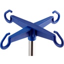 Kunststoff-Flaschenkreuz Zum Aufstecken, blau