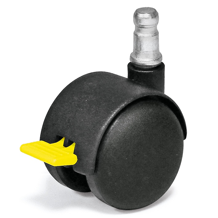 [MEG 80181] Doppellaufrolle Ø 50 mm, antistatisch Feststellbar, mit Zapfen