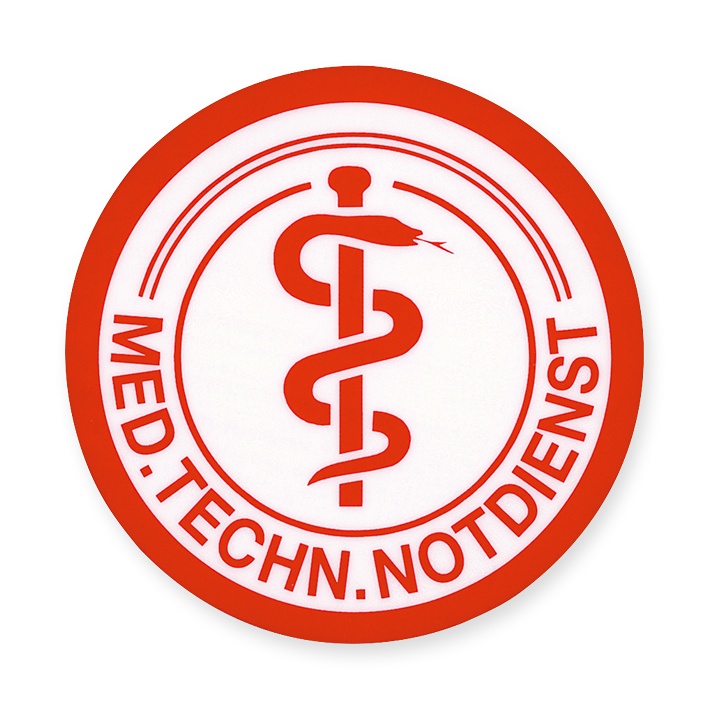 [MEG 930012] Schild: Med.Techn. Notdienst