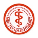 Schild: Med.Techn. Notdienst