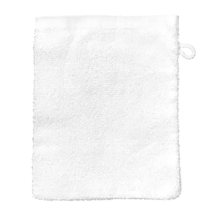 [MEG 940140.01] Waschhandschuh 16 x 21 cm, weiß
