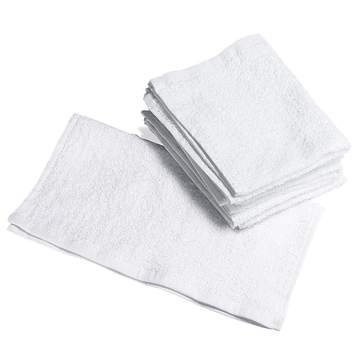 Seiflappen Frottee weiß, 30 x 30 cm (6 Stck.)