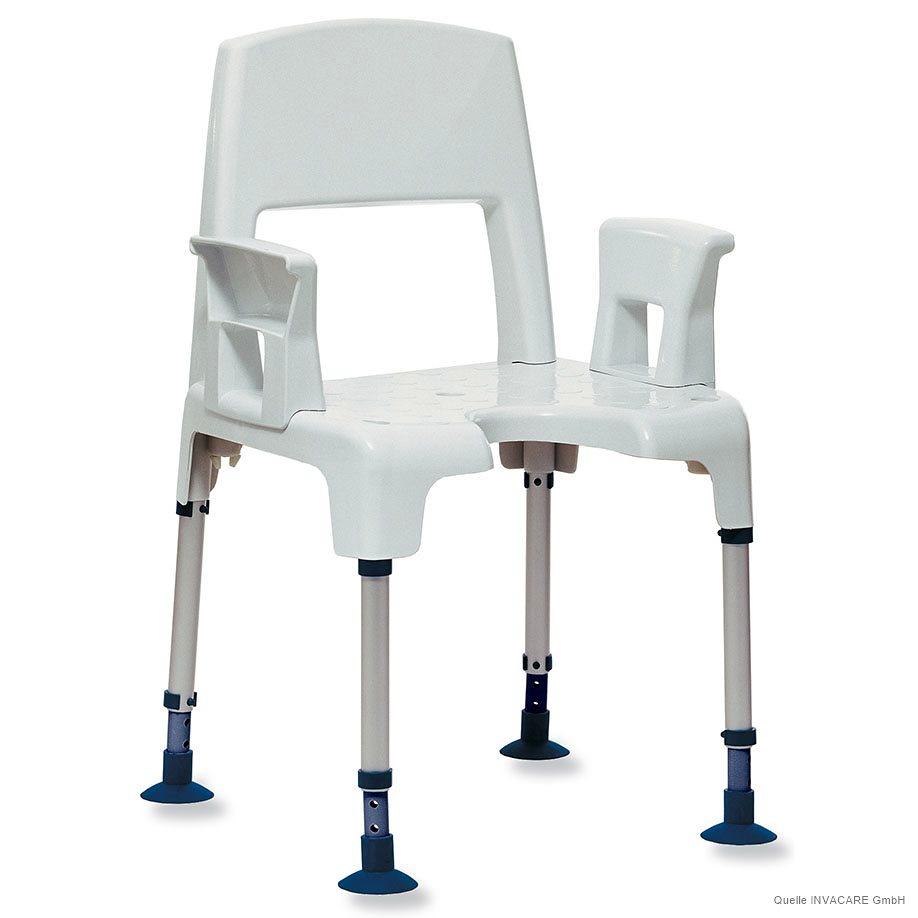 [MEG 990305] Aquatec Duschhocker Pico, mit Arm- und Rückenlehne, weiß