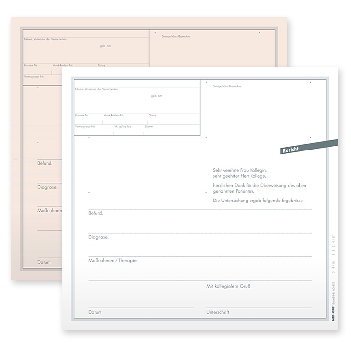 Berichte für alle Fachgruppen (100 Stck.)