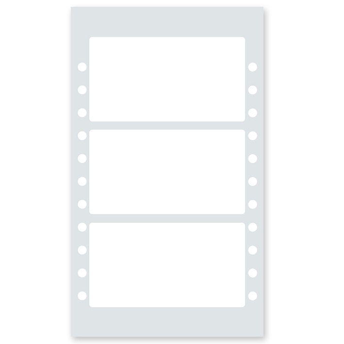 [MEO 61.100] Adressfeldaufkleber blanko (3000 Stck.)