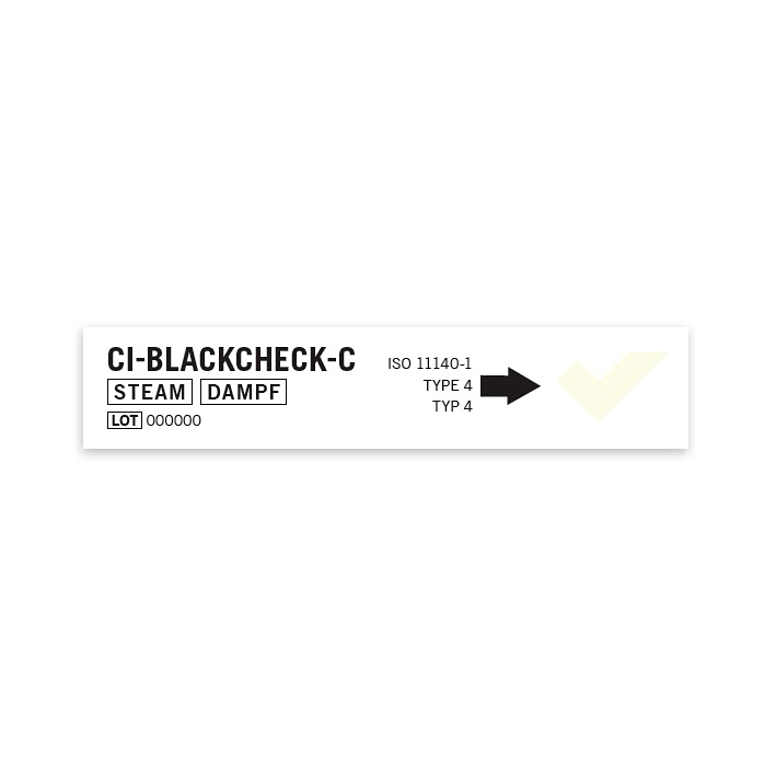 [MES CI-BLACKCHECK-C] BlackCheck Typ 4 Chem. Indikatoren (250 Stck.)