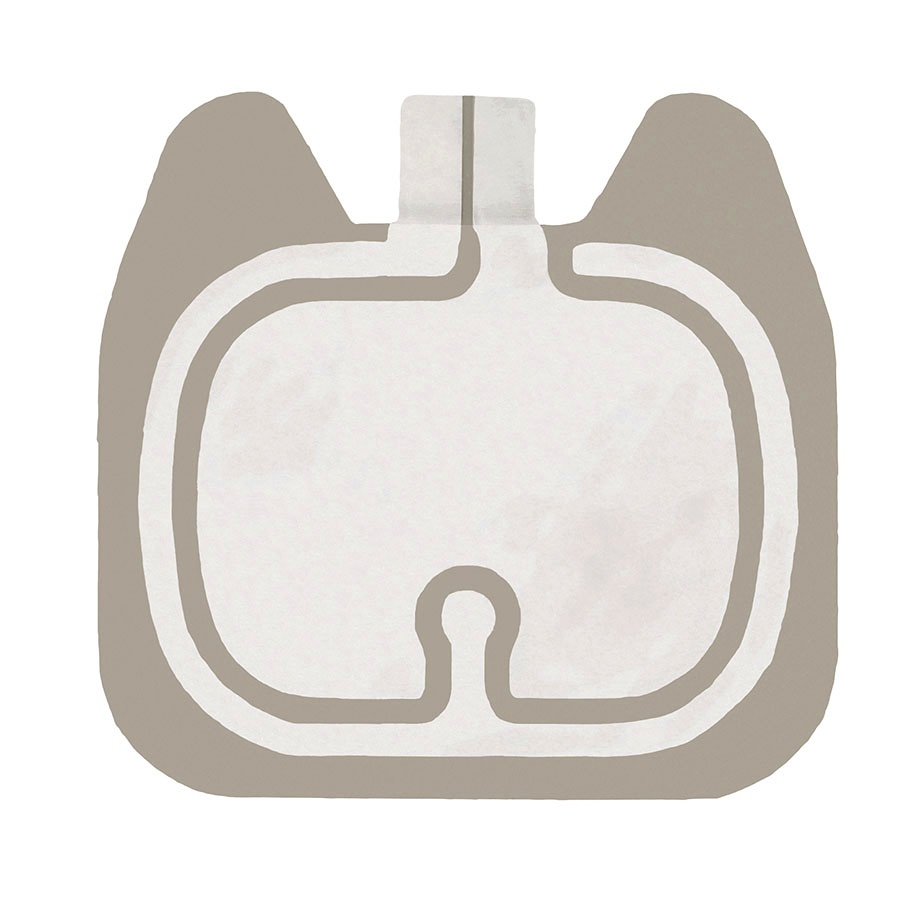 [MEX 8M930081] Einmal-Neutralelektroden compact, steril Geteilt, 90 cm², ohne Kabel (100 Stck.)