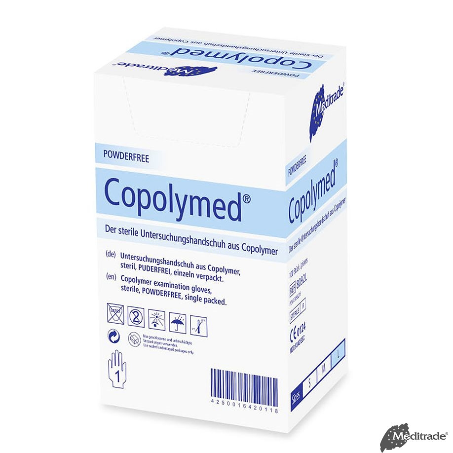 [MTR 8092L] Copolymed U.-Handschuhe puderfrei Gr. L, steril (100 Stck.)