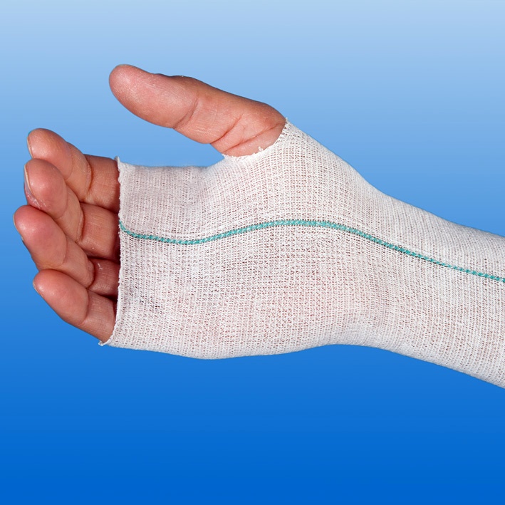 NOBAFAST elastischer Schlauchverband Gr. 3, 10 m x 7,5 cm, blau