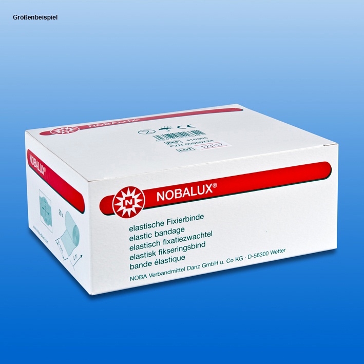 [NOB 416385] NOBALUX Fixierbinden weiß 4 m x 8 cm (20 Stck.)