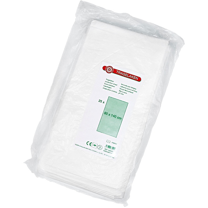 [NOB 668140] NOBA-Tragelaken 80 x 140 cm (25 Stck.)