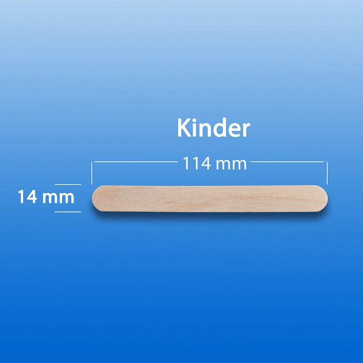 [NOB 922400] Mundspatel aus Holz, für Kinder Unsteril (100 Stck.)