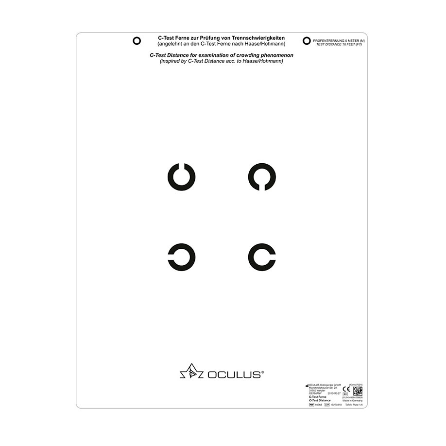 C-Test Ferne zur Prüfung von Trennschwierigkeiten