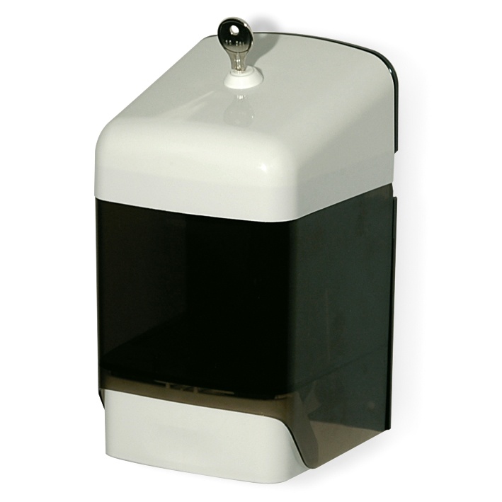 Ingo-top R 15 Seifenspender 1500 ml Weiß und dunkel-transparent, Kunststoff