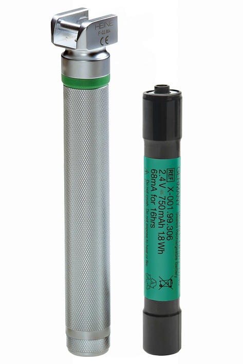 [OPT F-008.22.806] Kleiner F.O. LED Laryngoskopgriff 2,5 V (NiMH) komplett