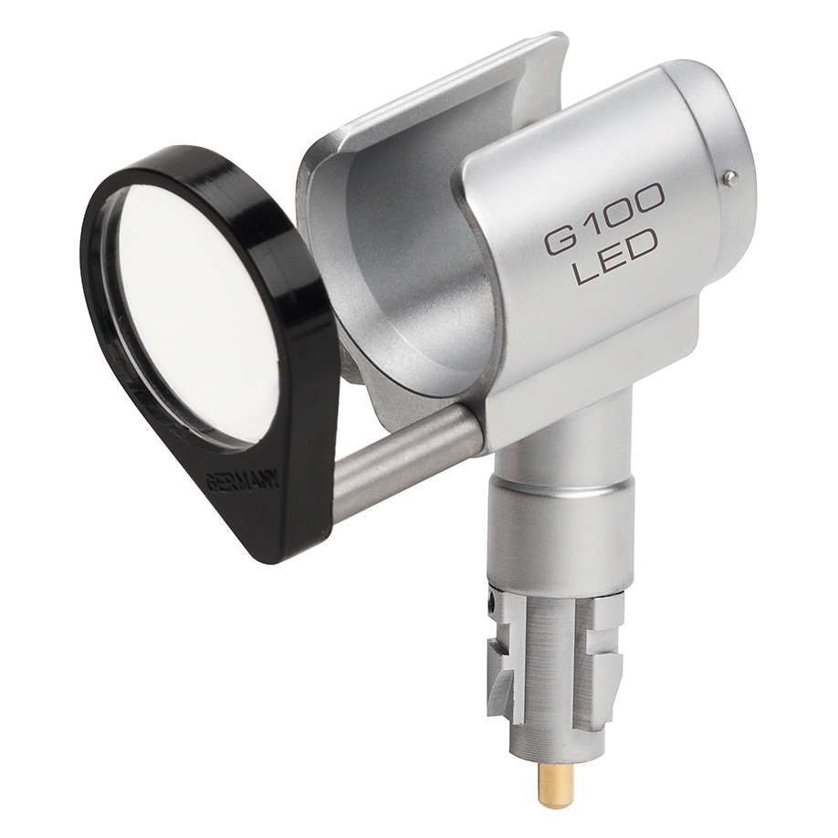 [OPT G-008.21.301] G100 geschlitztes Kopfstück LED Mit Schwenklupe, ohne Griff