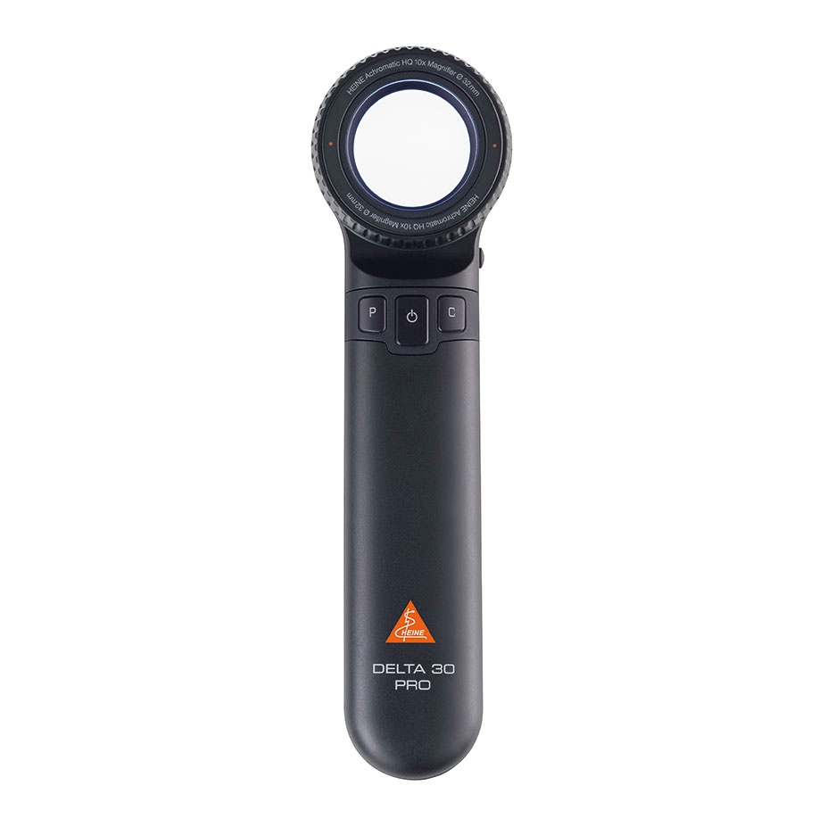 [OPT K-235.28.305] DELTA 30 PRO Dermatoskop mit Kontaktscheibe mit Skala, E4-USBC