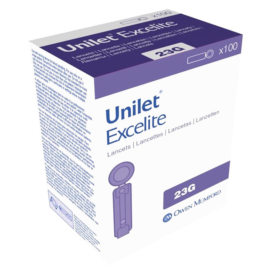 [OWM 10353188] Unilet Excelite 23 G Einmal-Blutlanzetten (100 Stck.)