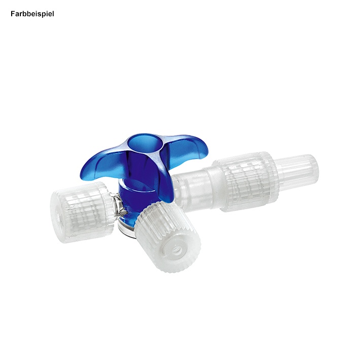 Discofix C Dreiwegehahn blau Steril