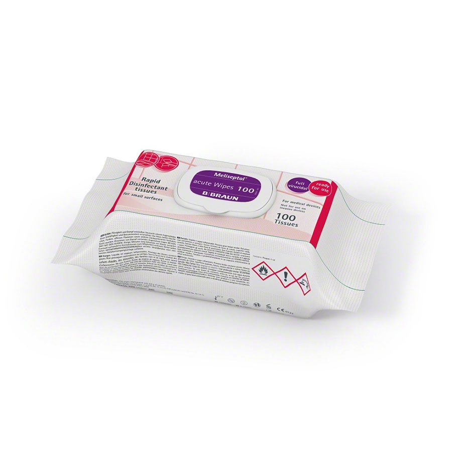 [PET 180255] Meliseptol acute Wipes 100 (100 Tücher) Flächenschnelldesinfektion