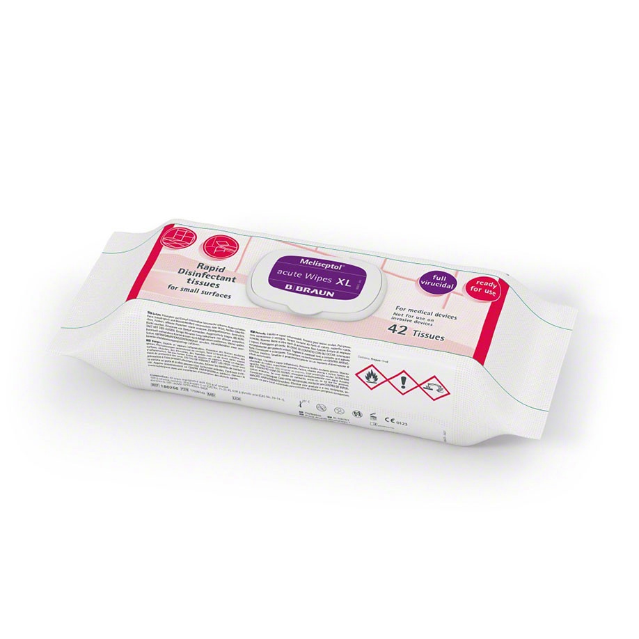 [PET 180256] Meliseptol acute Wipes XL (42 Tücher) Flächenschnelldesinfektion