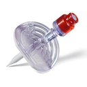 Mini-Spike 2 Chemo Entnahme- und Zuspritzspike, mit Safeflow-Ventil