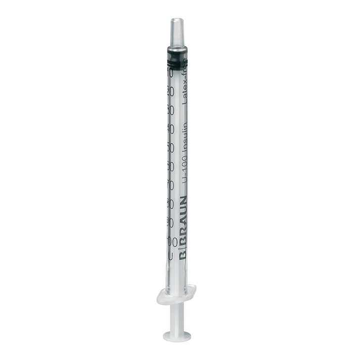 [PET 9161708V] Omnifix 100 Solo Insulinspritzen 1 ml U-100 (100 Stck.)