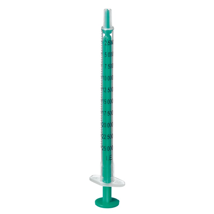 [PET 9166106V] Injekt H Solo Spritzen 1 ml Ohne Kanüle (100 Stck.)