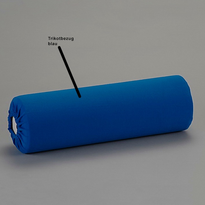 Trikotbezug 65 x 15 cm, blau Zu den Rollen Milan