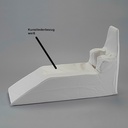 Kunstlederbezug zu den Hans Schienen Gr.1, mit Reißverschluss