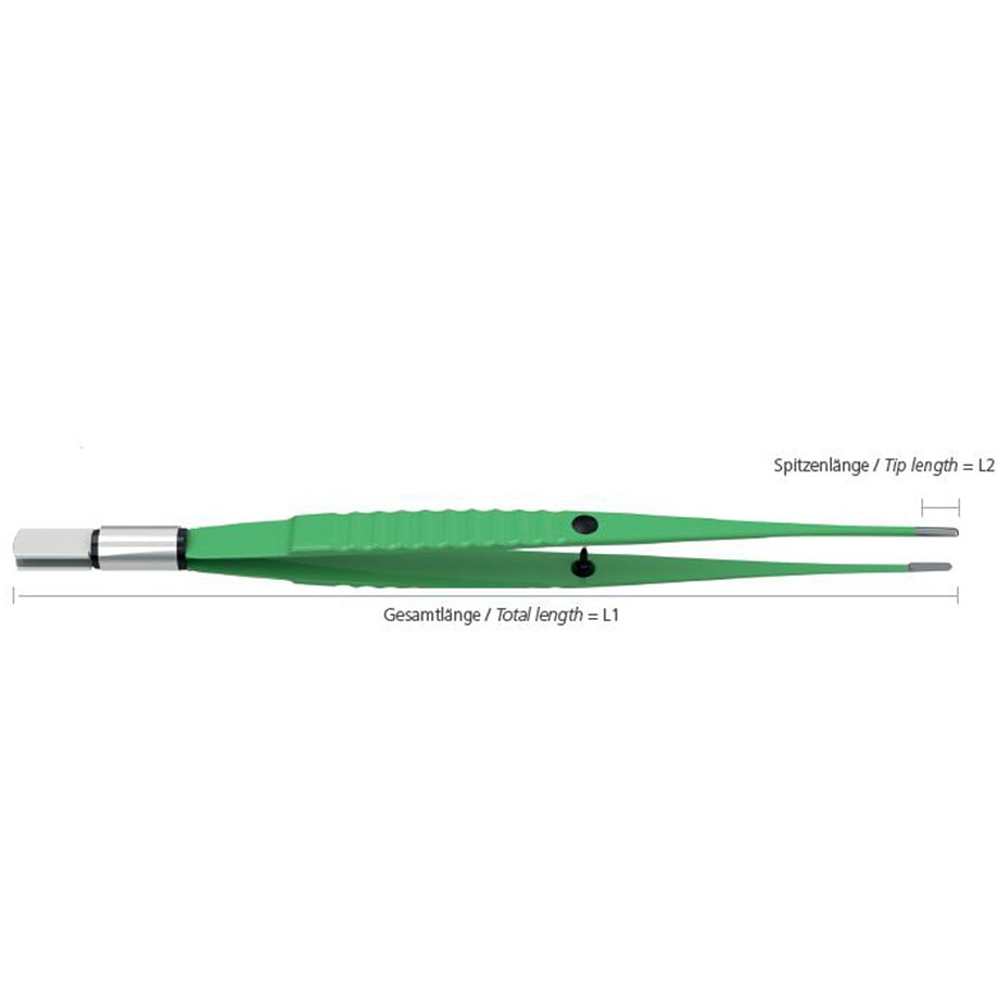 [REG 95039AGN] Pinzette bipolar, SiTec 165 mm, 8 x 1 mm