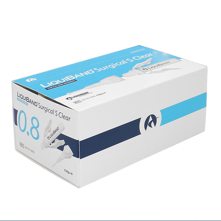 LiquiBand Surgical S clear Hautkleber steril (6 Ampullen á 0,8 g)