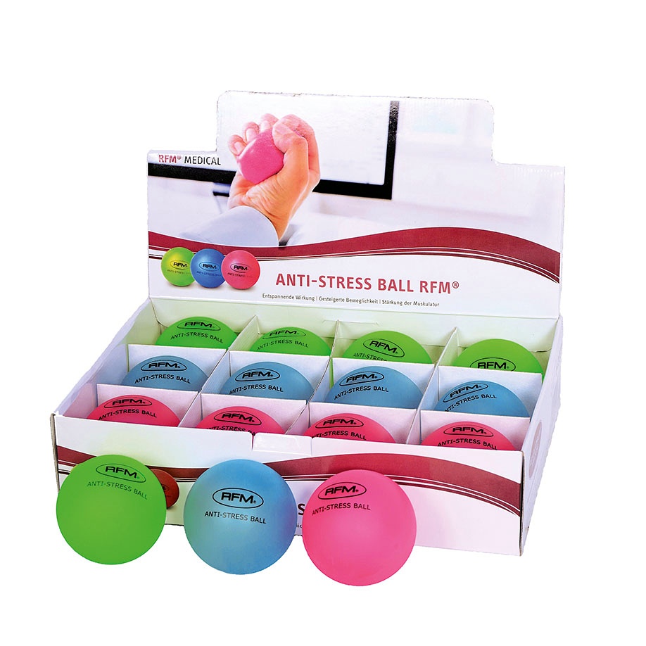 [RFM 20002276] Anti-Stressbälle RFM im Display (12 Bälle)